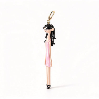 👗 Cute Fashion Girl Doll Bag Charm Keychain