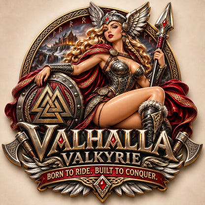 ⚔️🪽 Valhalla Valkyrie Car Emblem — Born to Ride. Built to Conquer. 🔥🏍️