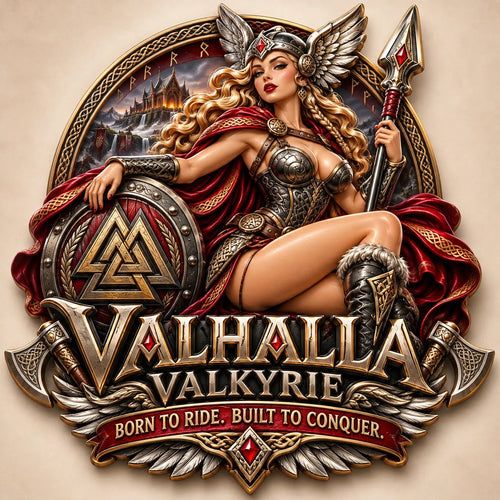 ⚔️🪽 Valhalla Valkyrie Car Emblem — Born to Ride. Built to Conquer. 🔥🏍️