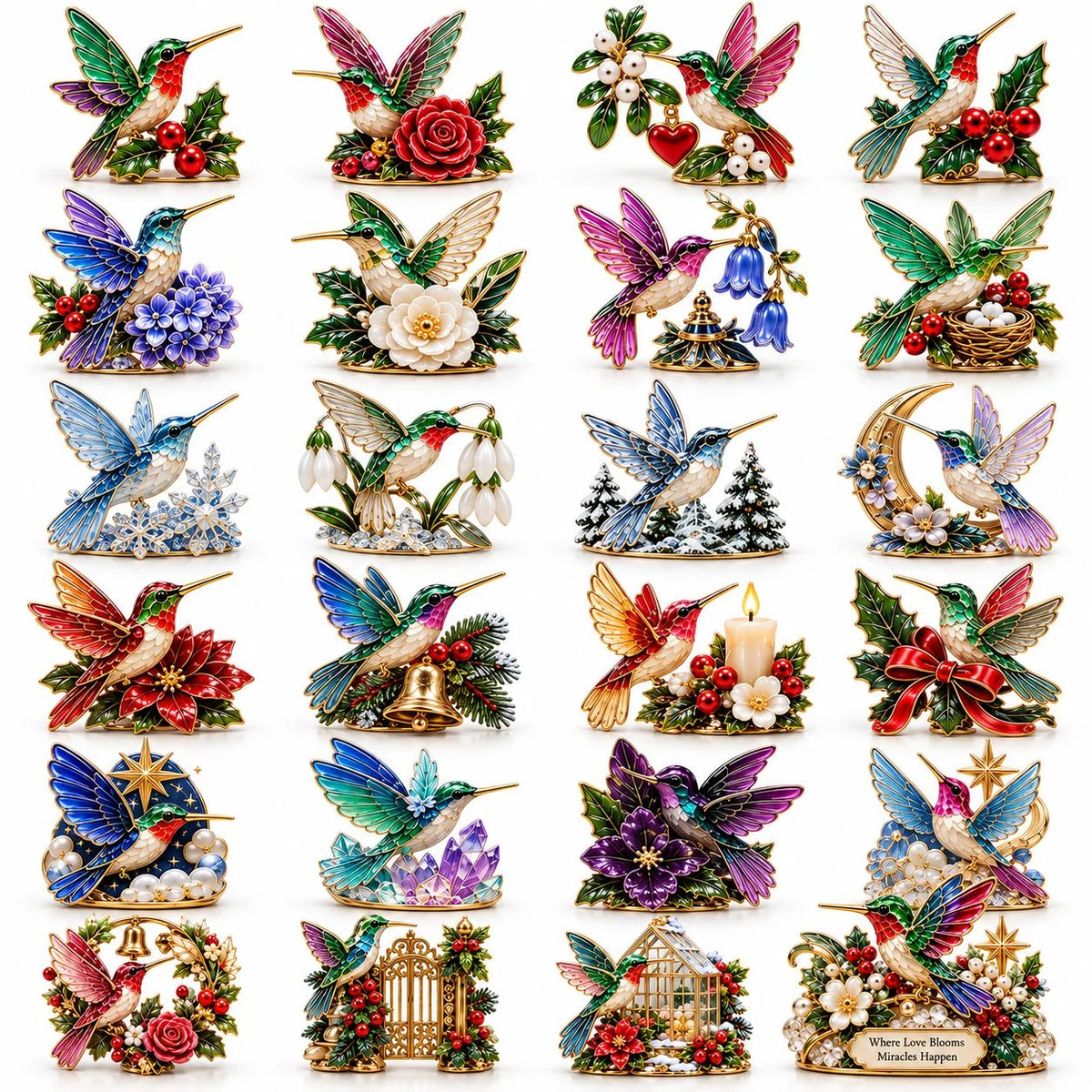 Advent Calendar 2026优化 🐦🎄 Hummingbird Christmas Garden Advent Calendar 2026 – 24 Days of Blooming Holiday Joy 🌸
