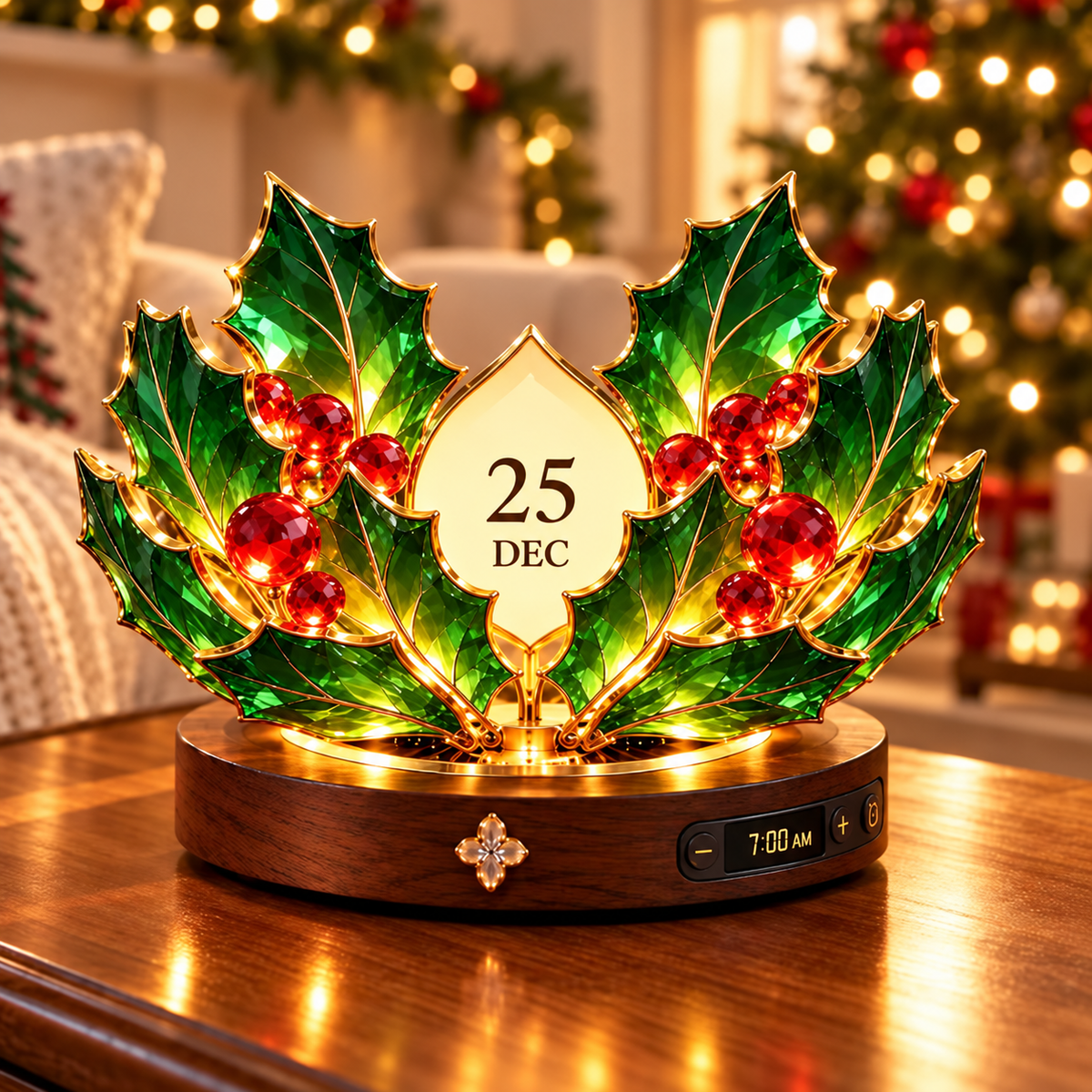 🎁 Automatic Blooming Perpetual Calendar – Crystal-Style Flower Night Light & Home Decor