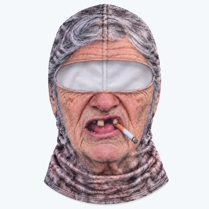 😂 Funny Realistic Face Ski Mask – Full-Coverage Winter Balaclava