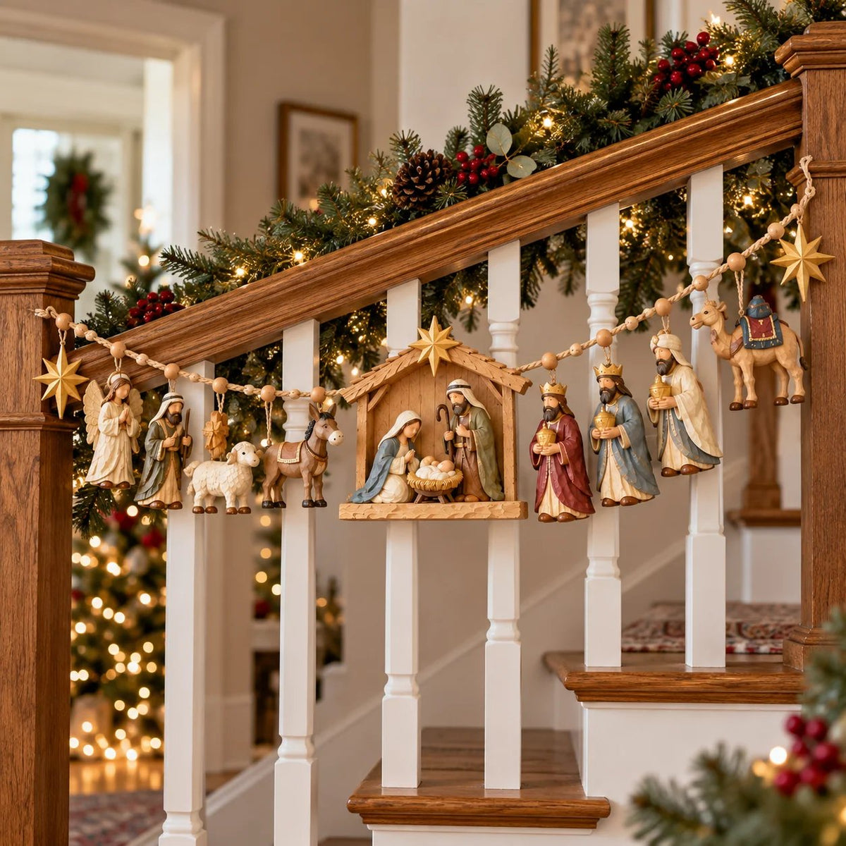 ✝️ 🎄 The Night Hope Was Born – Bethlehem Nativity Christmas Garland(📦Buy 2 Free Shipping)