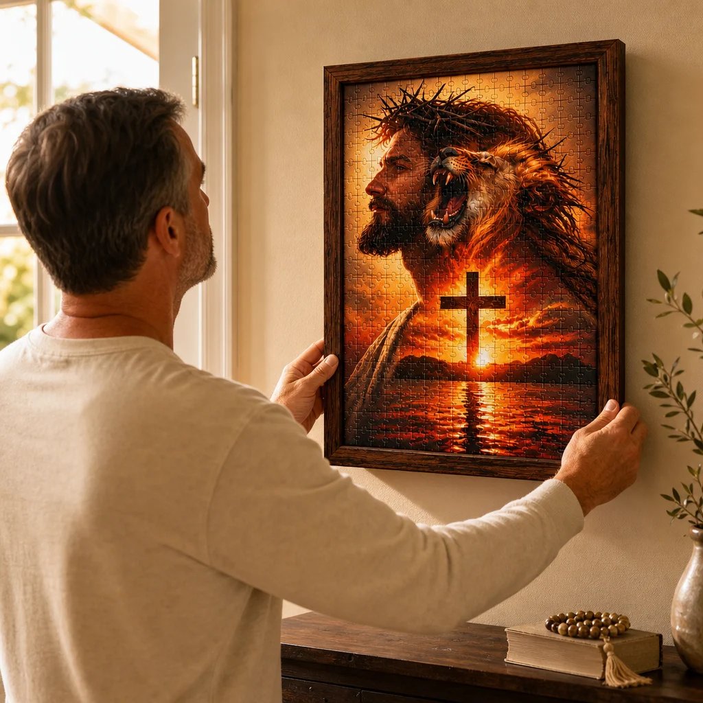 👑✝️ He Reigns — DIY Christian Jigsaw Puzzle(📦Buy 2 Free Shipping)
