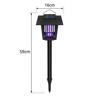 🦟☀️ Solar Mosquito Zapper Garden Light – Decorative Outdoor Bug Control Lamp 🌙