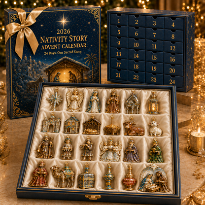 🎄 TODAY ONLY: 50% OFF! 🎁 2026 Nativity Story Advent Calendar – 24-Day Christmas Countdown Ornament Set ✨