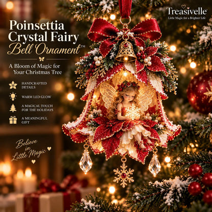 🧚‍♀️✨ Enchanted Fairy Bell Ornament – Glowing Christmas Tree Decor