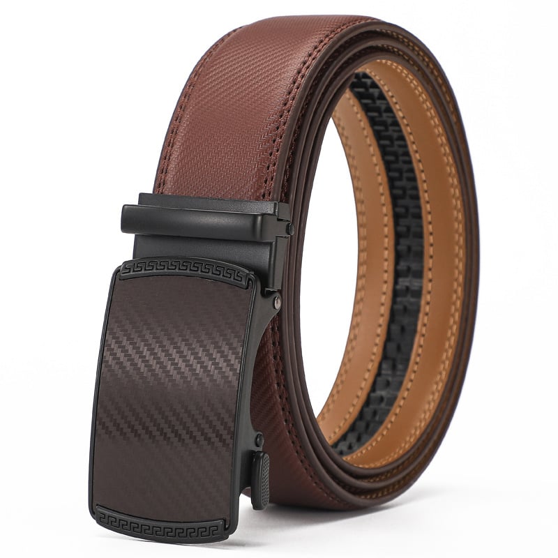 🔥LAST DAY 49% OFF - Leather Ratchet Belt With Adjustable Buckle