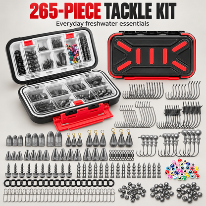 265-piece freshwater terminal tackle option with organizer