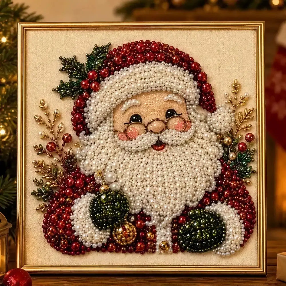 🎅 Santa Claus – 3D Beaded DIY Holiday Decor
