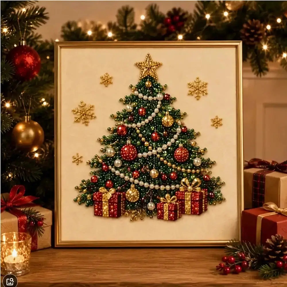 🎄 Christmas Tree – 3D Beaded DIY Holiday Decor