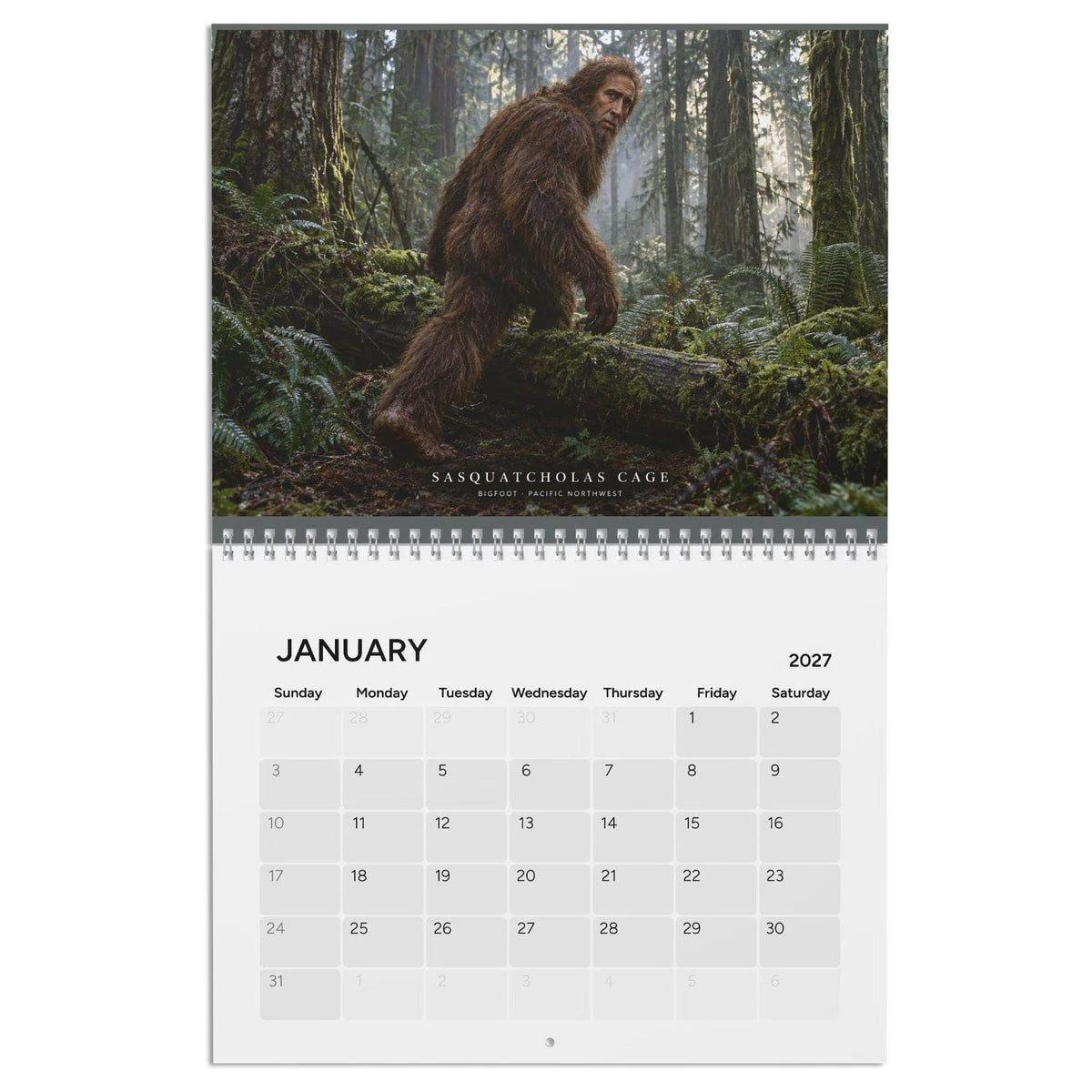 Nic Cryptid 2027 Calendar
