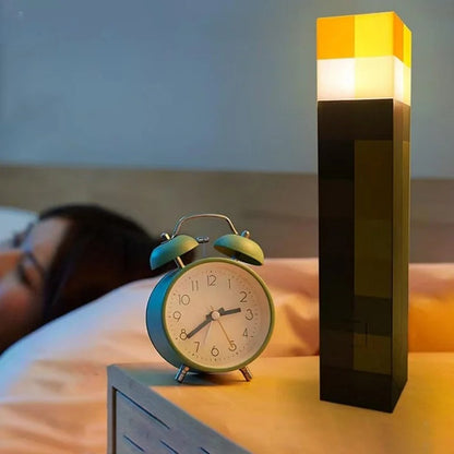 ⛏️Pixel Torch Wall Light – Rechargeable LED Lamp