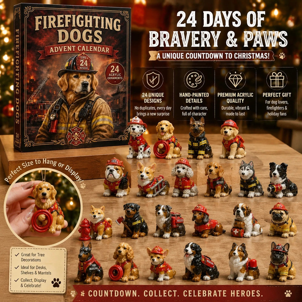 Firefighter dog themed holiday surprises