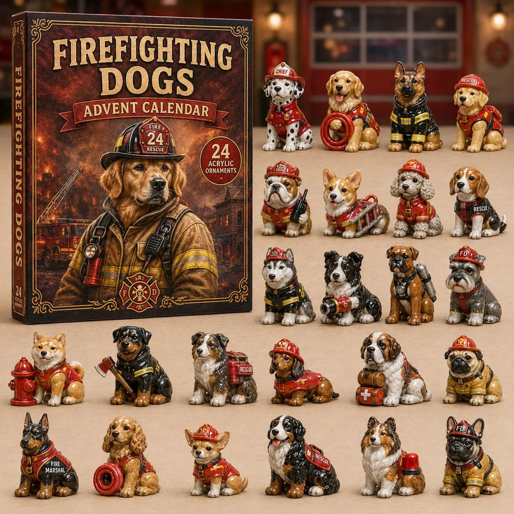 Firefighting dogs advent calendar collection