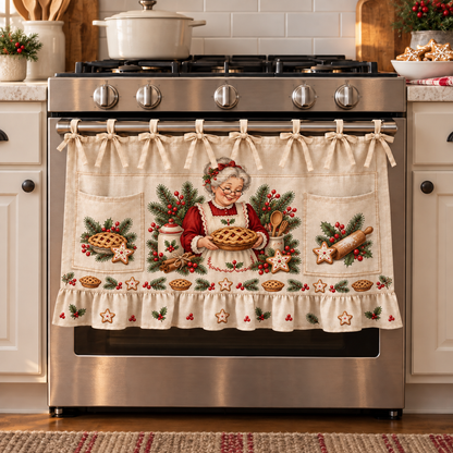 🔥 50% OFF 🎄 Christmas Tie-On Pocket Curtain Collection – Cozy Festive Window Decor ✨