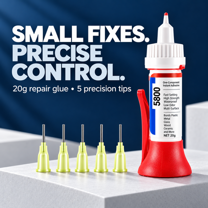 🛠️ Precision Repair Glue – 20g with 5 Fine Tips