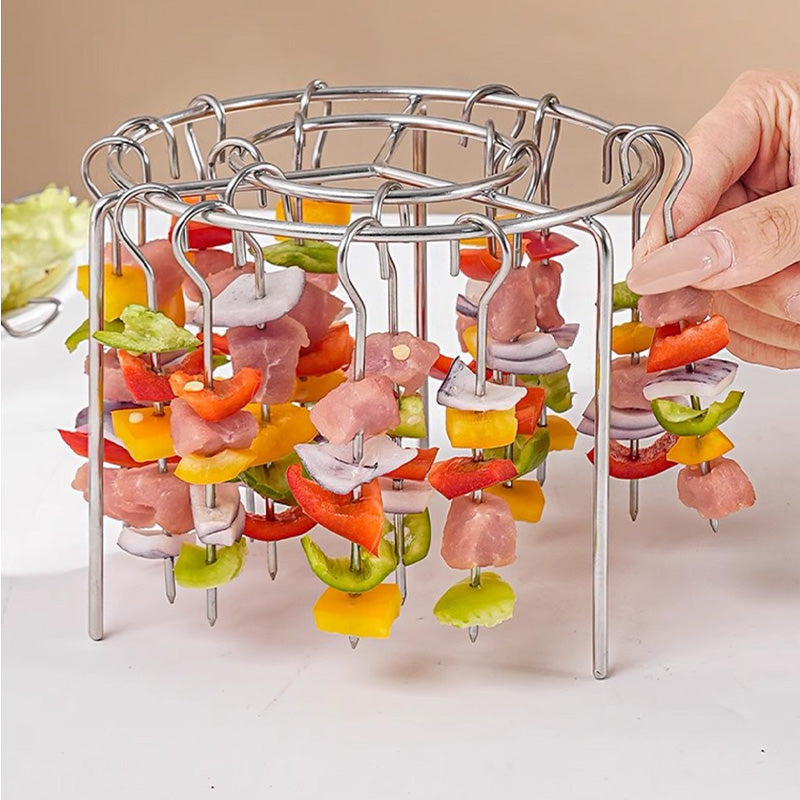 🎁 Exclusive 50% Off 🥩 Vertical Skewer Rack for Air Fryers 🍤