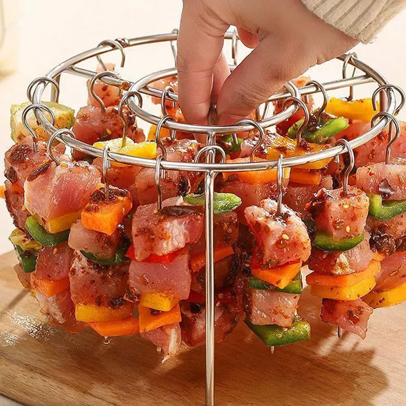 🎁 Exclusive 50% Off 🥩 Vertical Skewer Rack for Air Fryers 🍤
