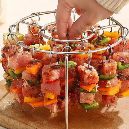 🎁 Exclusive 50% Off 🥩 Vertical Skewer Rack for Air Fryers 🍤