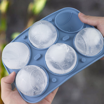 Baseball Sphere Ice Cube Mold