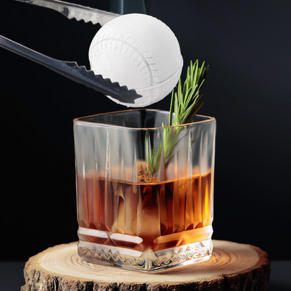 Baseball Sphere Ice Cube Mold