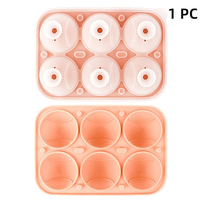 Baseball Sphere Ice Cube Mold