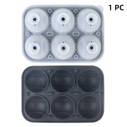 Baseball Sphere Ice Cube Mold