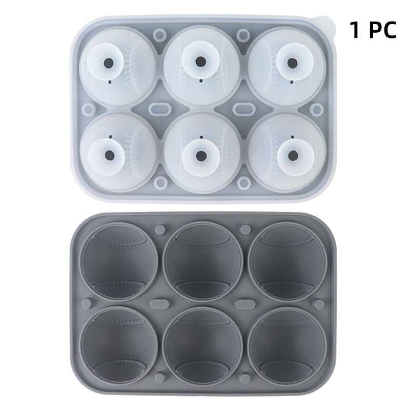 Baseball Sphere Ice Cube Mold