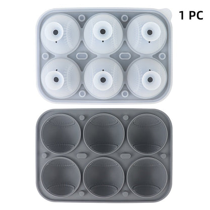 Baseball Sphere Ice Cube Mold