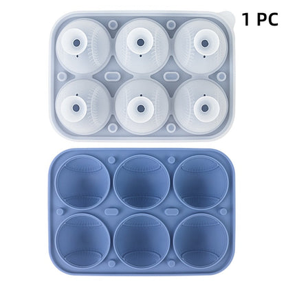 Baseball Sphere Ice Cube Mold