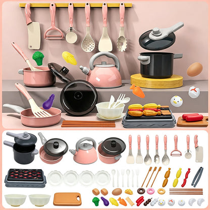 ✨ Camping-Themed Kids Pretend Kitchen Playset – Realistic, Interactive & Safe Role-Play Fun 🍳