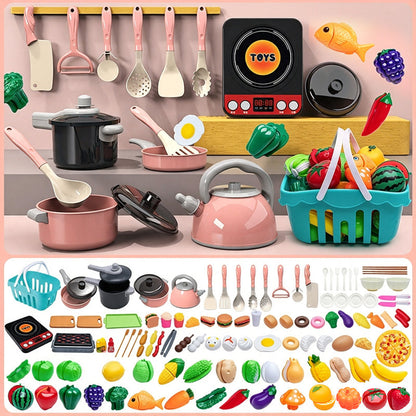 ✨ Camping-Themed Kids Pretend Kitchen Playset – Realistic, Interactive & Safe Role-Play Fun 🍳