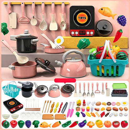 ✨ Camping-Themed Kids Pretend Kitchen Playset – Realistic, Interactive & Safe Role-Play Fun 🍳