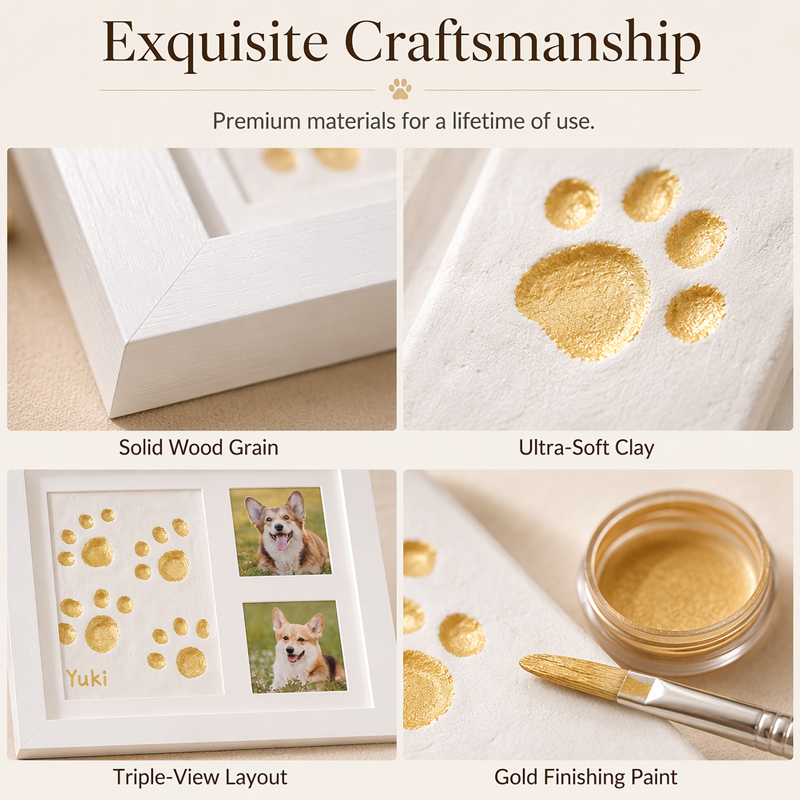 👶🐾 DIY Baby & Pet Hand, Foot & Paw Print Keepsake Frame – 35% OFF