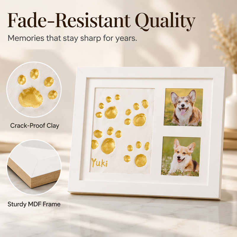 👶🐾 DIY Baby & Pet Hand, Foot & Paw Print Keepsake Frame – 35% OFF