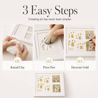 👶🐾 DIY Baby & Pet Hand, Foot & Paw Print Keepsake Frame – 35% OFF