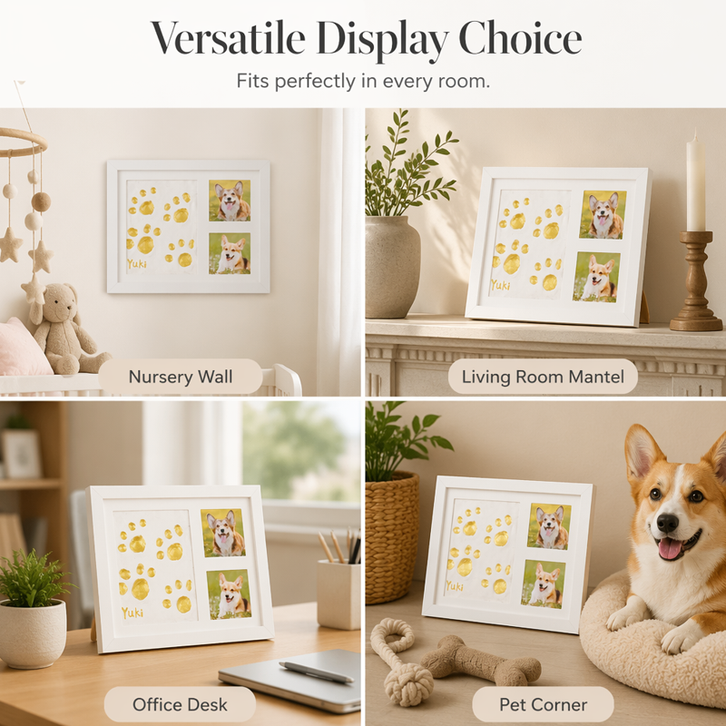 👶🐾 DIY Baby & Pet Hand, Foot & Paw Print Keepsake Frame – 35% OFF