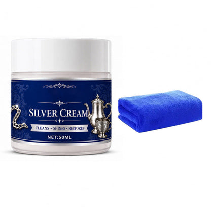 ✨ BUY 1 GET 1 FREE – 2PCS Silver Cleaning & Polishing Cream for Jewelry, Cutlery & Silverware 💍