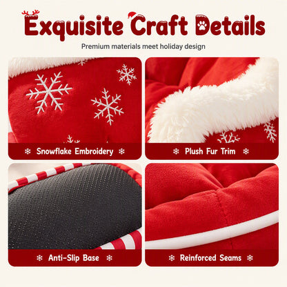 🎄 Christmas Sleigh Pet Bed – Cozy Holiday Bed for Dogs & Cats