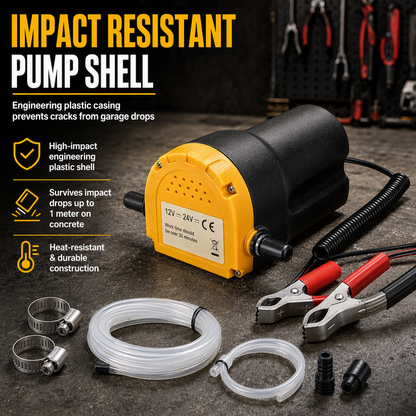 🔧 12V/24V Self-Priming Oil Transfer Pump – Electric Fluid Extractor