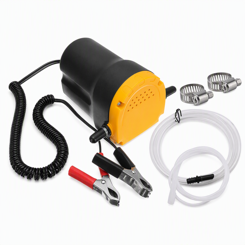 🔧 12V/24V Self-Priming Oil Transfer Pump – Electric Fluid Extractor