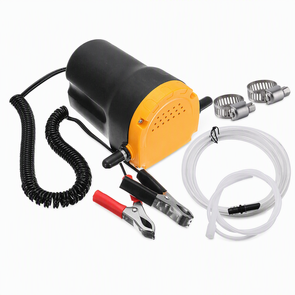 🔧 12V/24V Self-Priming Oil Transfer Pump – Electric Fluid Extractor