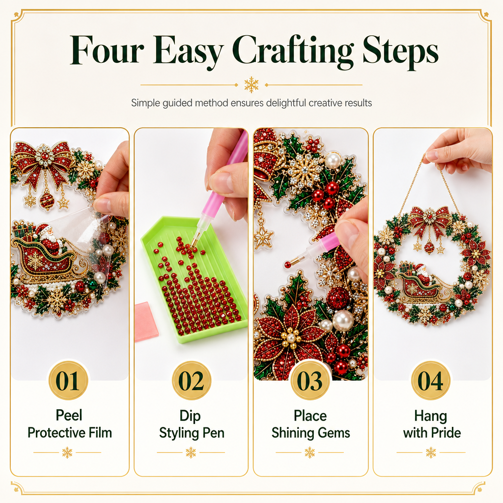 🎄 50% OFF! DIY Christmas Diamond Art Kits – Sparkle, Create & Decorate 💎