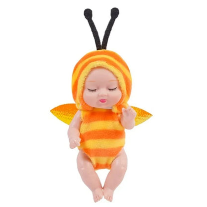 🎅Christmas Hot Sale 50% OFF! ✨Mini Lifelike Realistic sleeping baby doll set with animal costumes