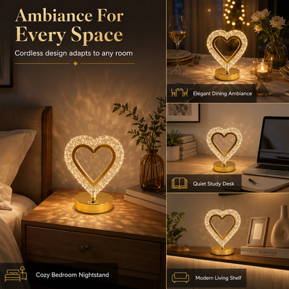 📢📢50% OFF !! ⏰ Geometric Crystal Night Light: Touch Control, 3 Colors, USB Rechargeable, Bedroom Glow