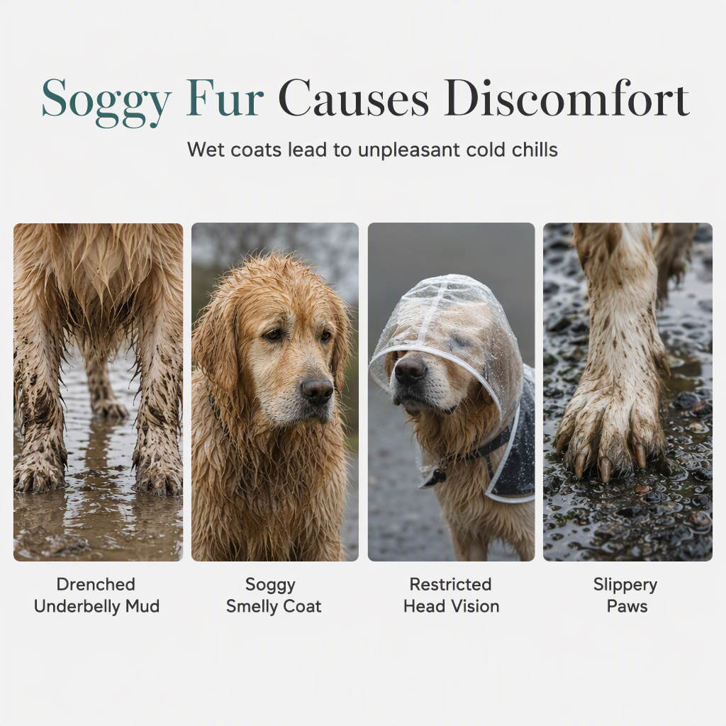 🥳2026 HOT SALE🥳💞50K+ SOLD! 🐕☔ 50% OFF! Transparent Waterproof Dog Raincoat – crystal clear protection, adjustable fit, EVA material. Keeps pup dry & visible on rainy walks! 🛡️💚