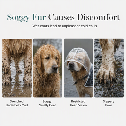 🥳2026 HOT SALE🥳💞50K+ SOLD! 🐕☔ 50% OFF! Transparent Waterproof Dog Raincoat – crystal clear protection, adjustable fit, EVA material. Keeps pup dry & visible on rainy walks! 🛡️💚