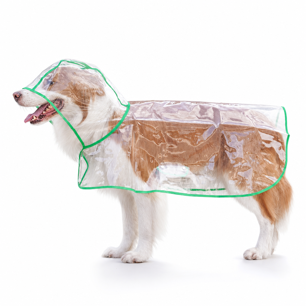 🥳2026 HOT SALE🥳💞50K+ SOLD! 🐕☔ 50% OFF! Transparent Waterproof Dog Raincoat – crystal clear protection, adjustable fit, EVA material. Keeps pup dry & visible on rainy walks! 🛡️💚