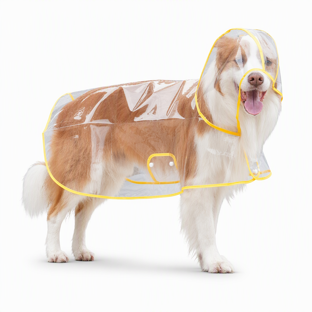 🥳2026 HOT SALE🥳💞50K+ SOLD! 🐕☔ 50% OFF! Transparent Waterproof Dog Raincoat – crystal clear protection, adjustable fit, EVA material. Keeps pup dry & visible on rainy walks! 🛡️💚